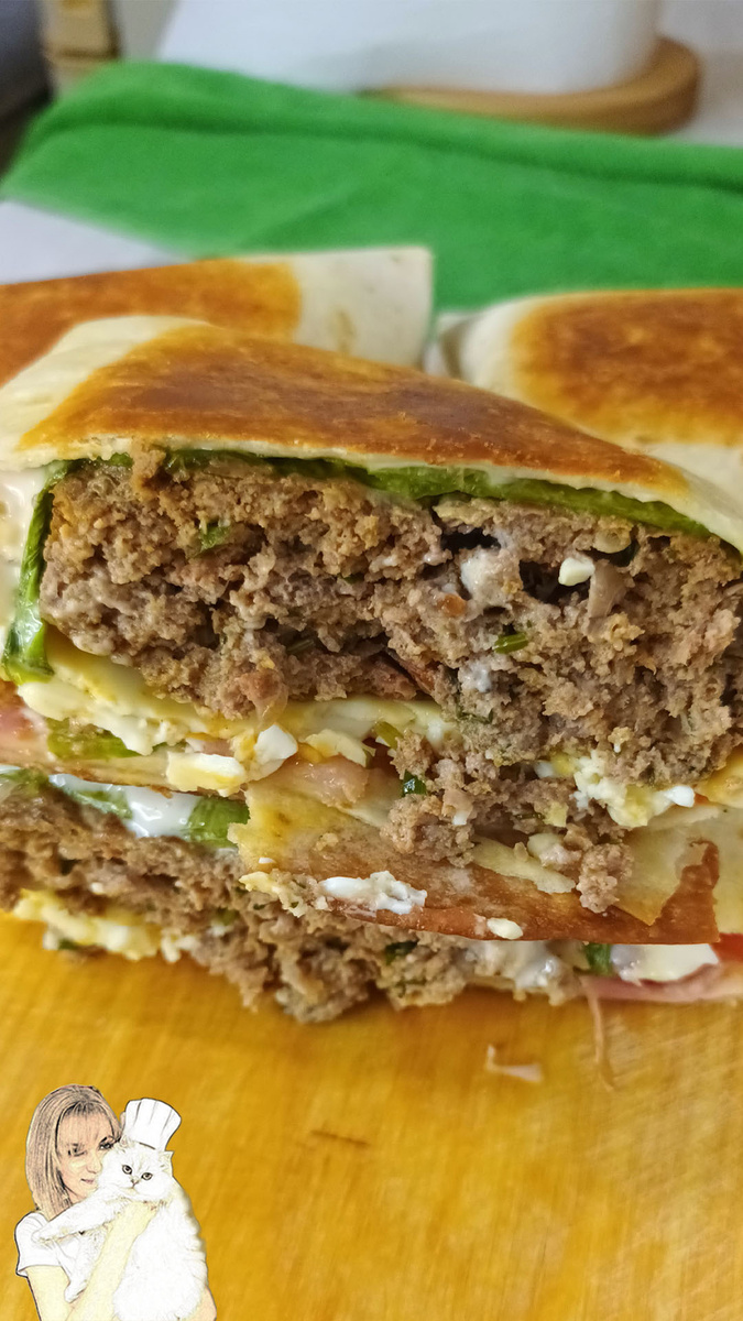 Овощной бургер в тортилье: вкус без границ