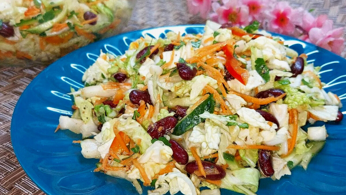 Натуральное удовольствие: легкий салат из пекинской капусты