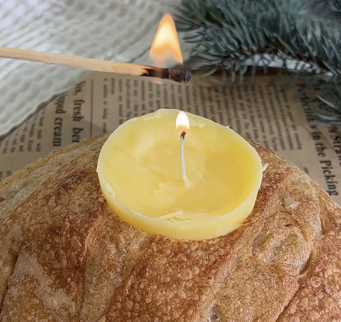 Съедобная свеча: новый тренд для уютного ужина