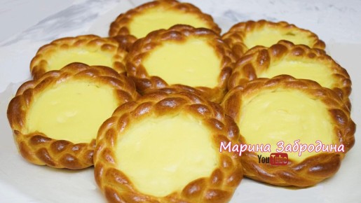 Нежные булочки с заварным кремом: рецепт без яиц