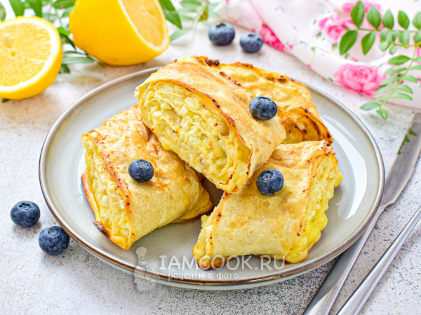 Нежный десерт из лаваша и творога: быстро и просто