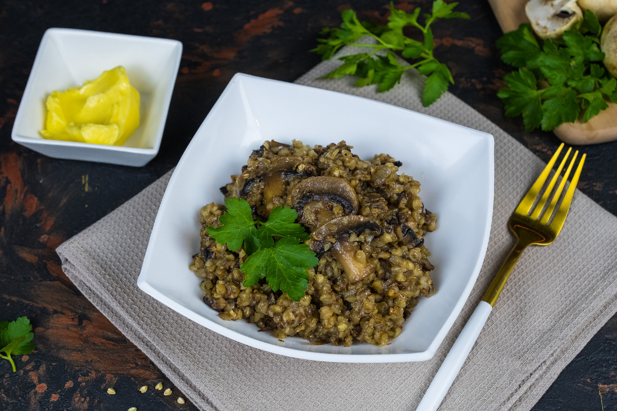 Как приготовить зелёную гречку с грибами — полезный и вкусный рецепт