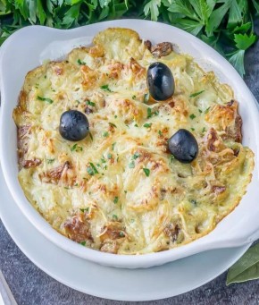 Вкусная треска с картофелем в сливочном соусе