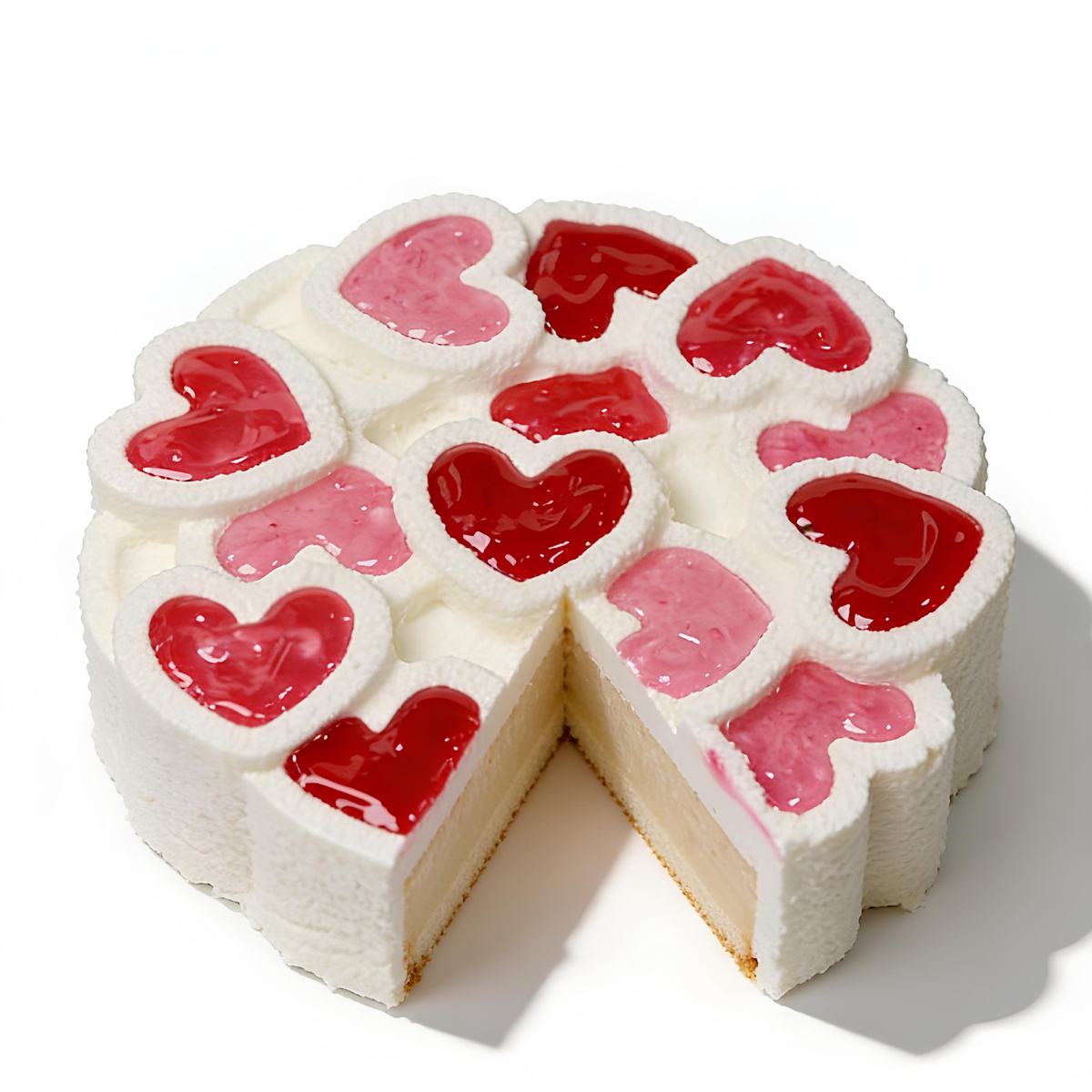 Нежность в каждом слое: муссовый торт «Нежные сердца»