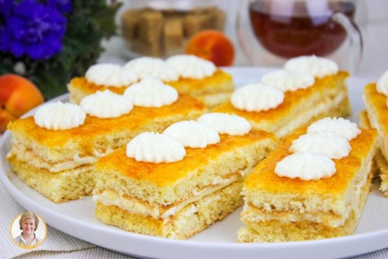Необычные абрикосовые пирожные: тающий во рту десерт для истинных лакомок