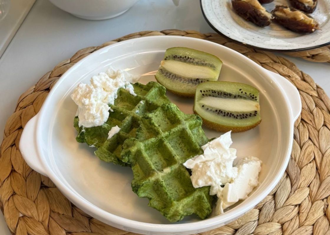 Зеленые вафли на завтрак: просто, вкусно и полезно